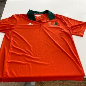 Miami Hurricanes dri-fit polo XL